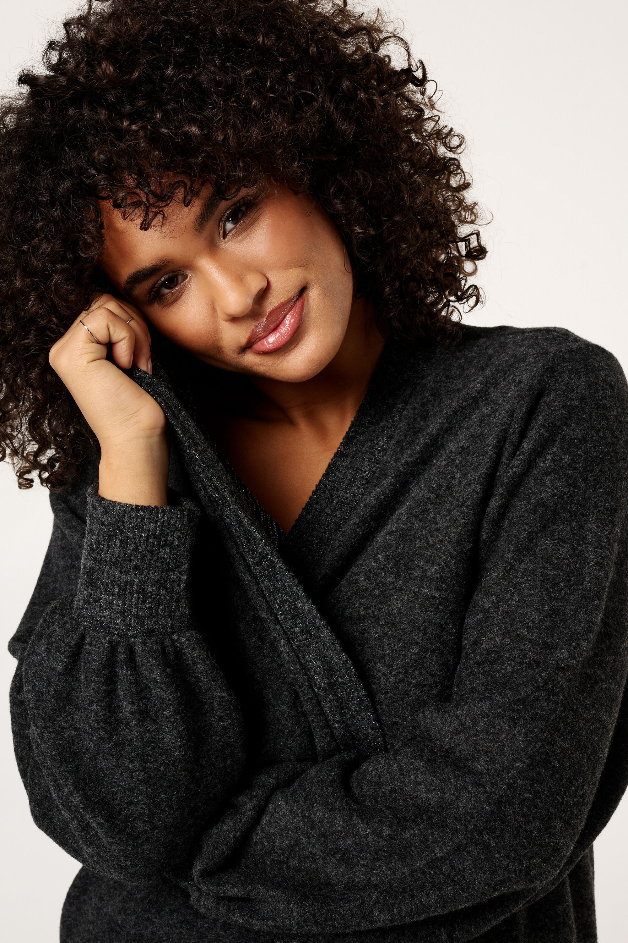 Cardigan &agrave; manches ballon image number 4