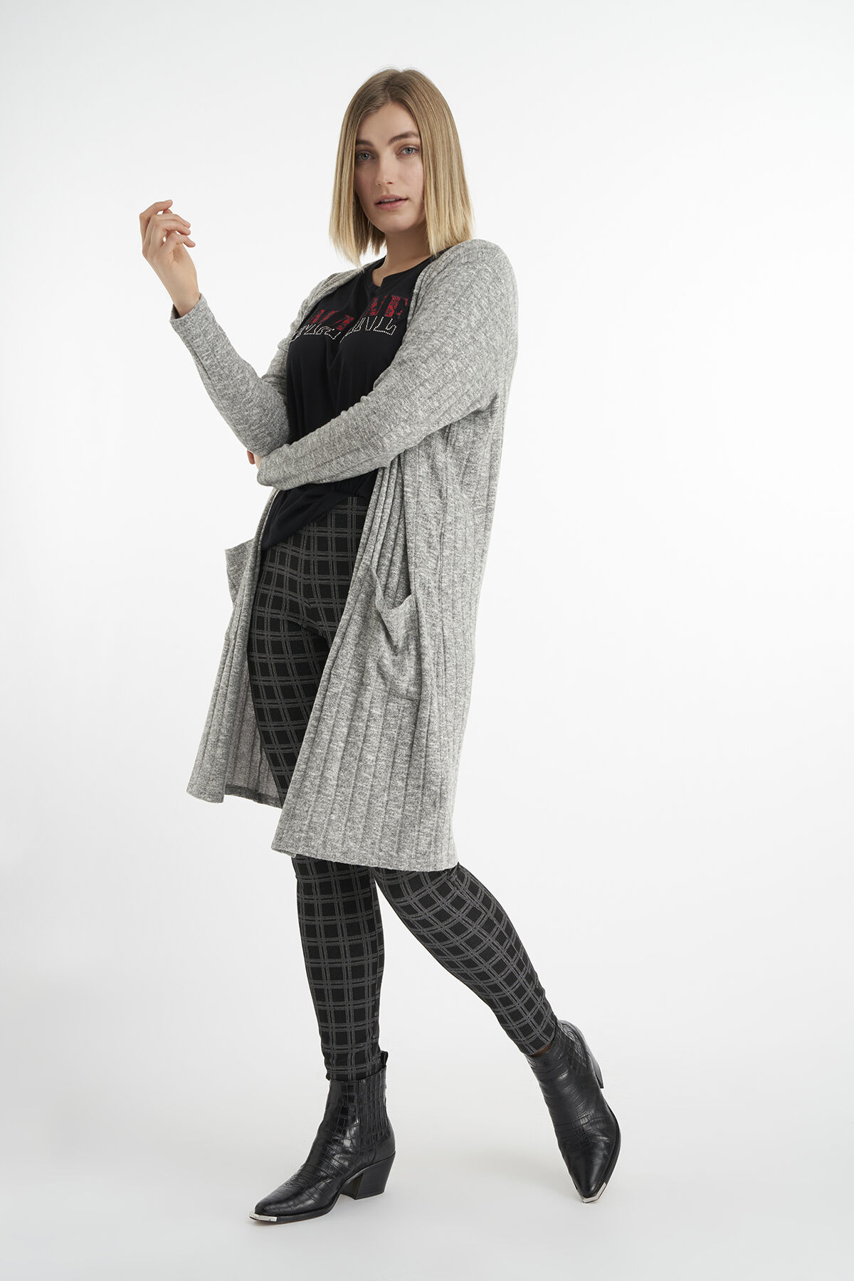 Tregging &agrave; carreaux image number 5