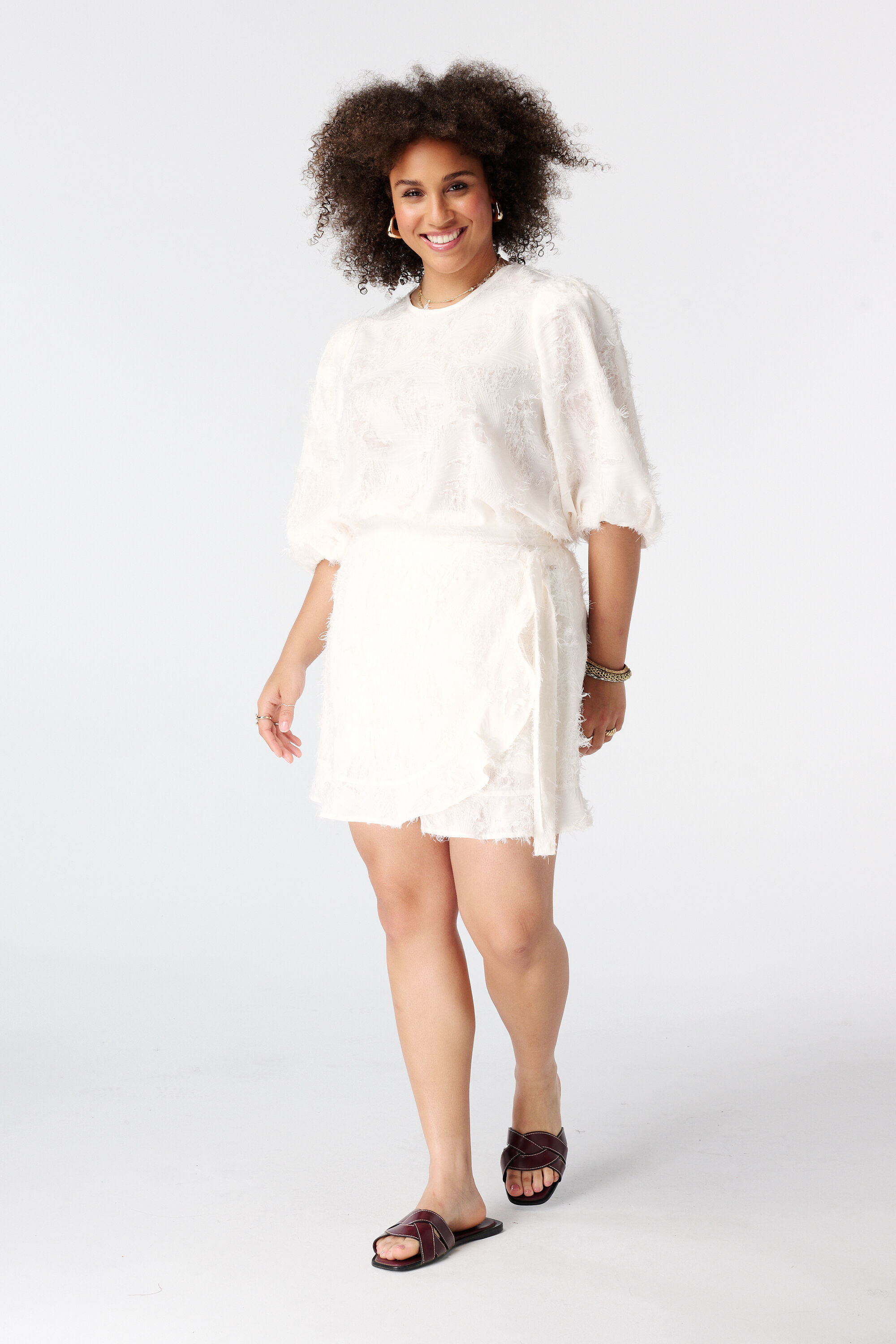 Skort portefeuille fluffy
