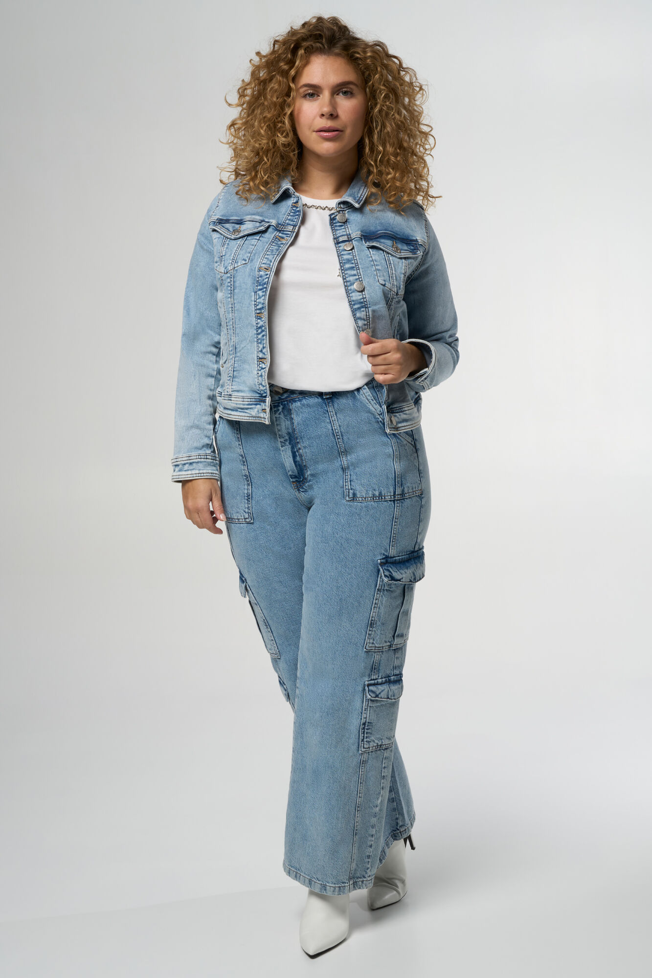 Veste jean stretch femme on sale