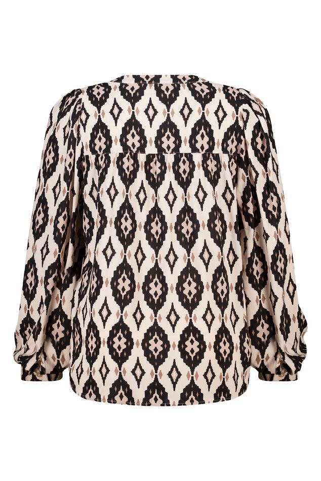 Blouse imprimée avec bobines image number 2