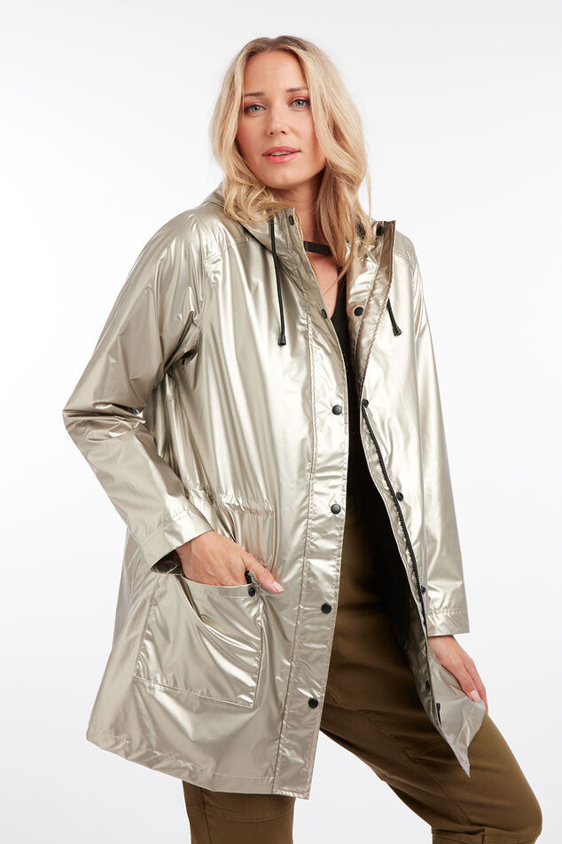 Imperméable argenté métallisé image number 0