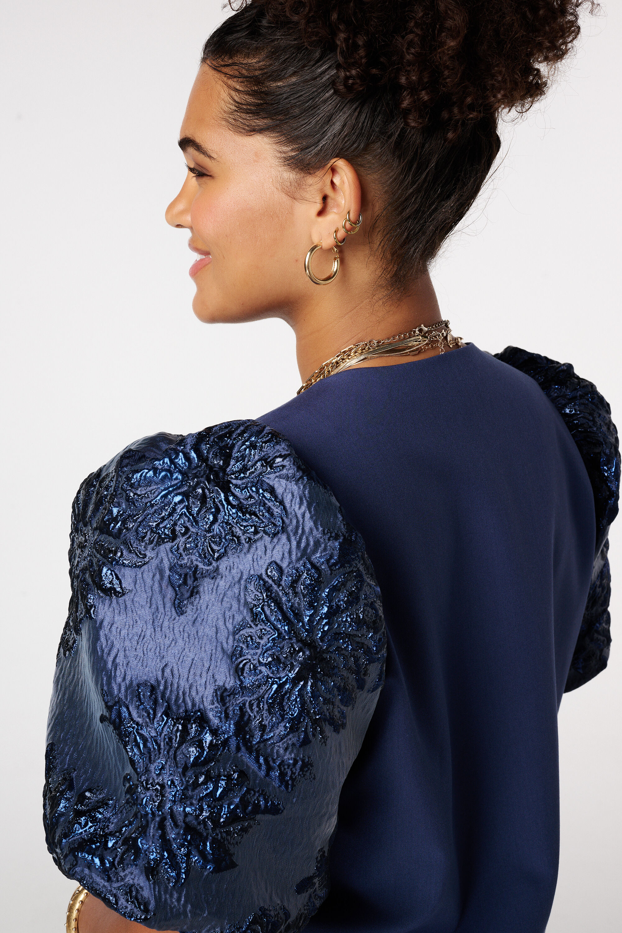 Haut avec manches en jacquard image number 4