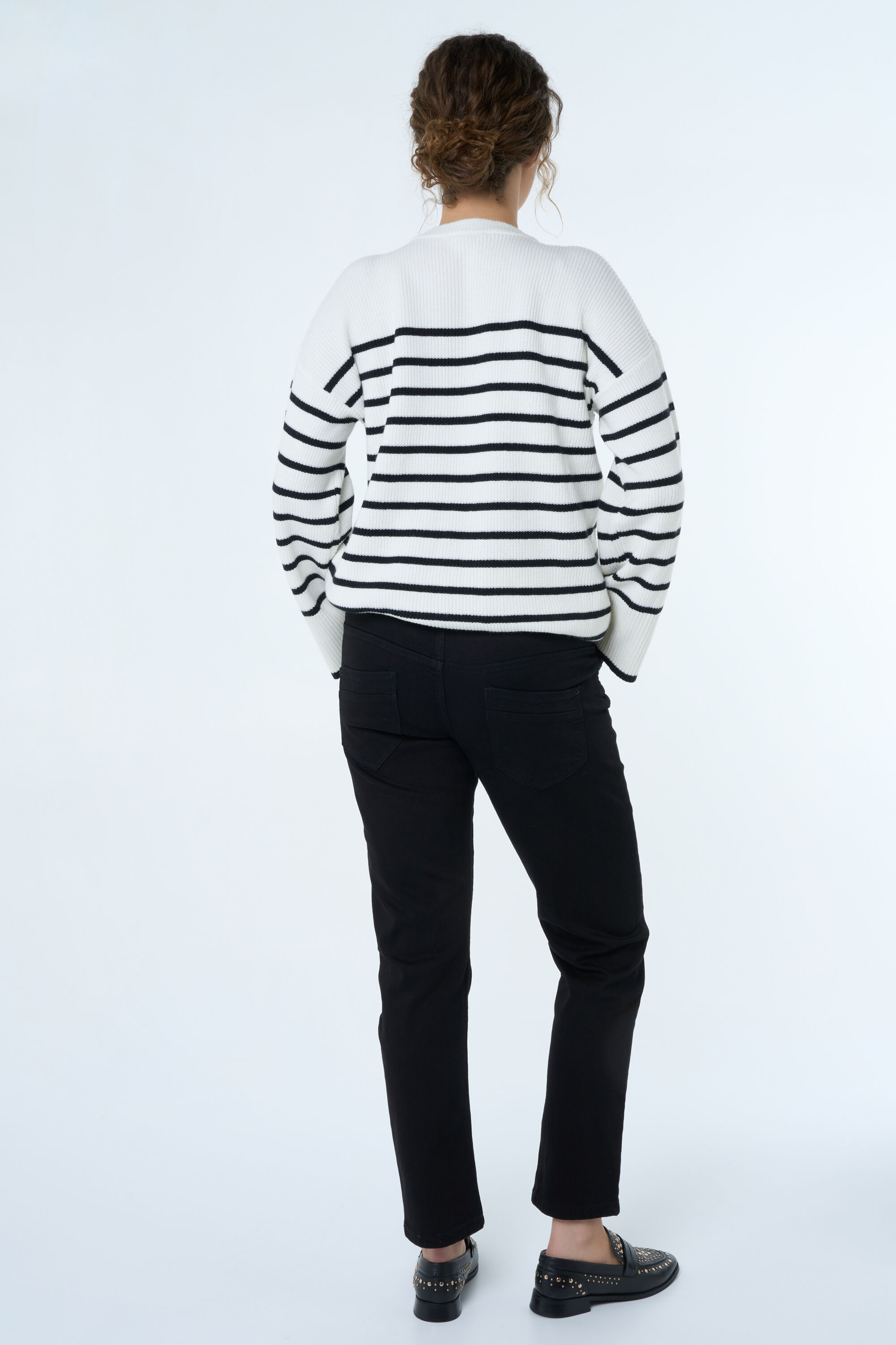 Jean &agrave; jambes amples ROSE image number 4