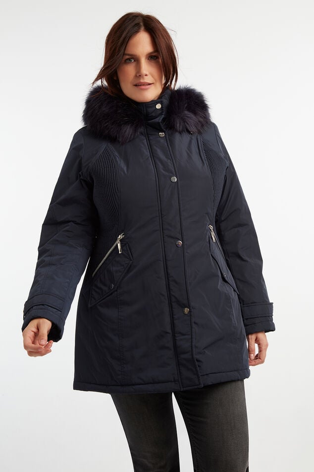 Parka avec col en fausse fourrure image number 0