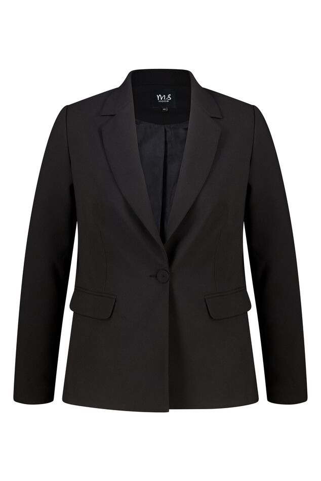 Femme Short à revers crantés blazer noir veste 2 boutons – FR Femme Short à revers crantés blazer noir veste 2 boutons – FR