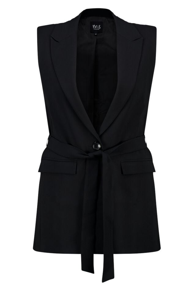 Gilet avec ceinture assortie image number 1