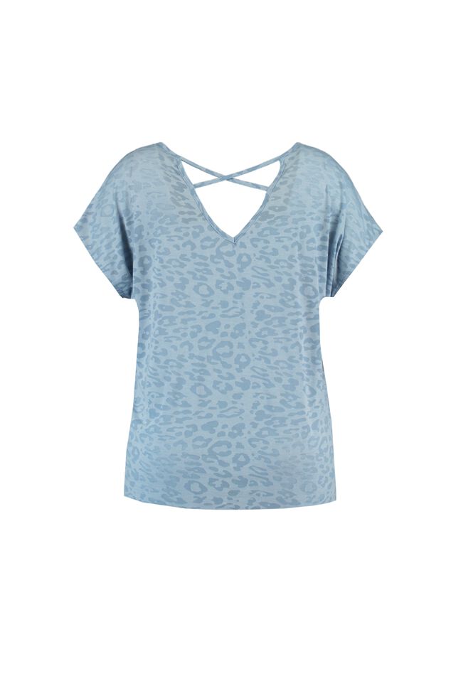 T-shirt avec empiècement imprimé image number 2