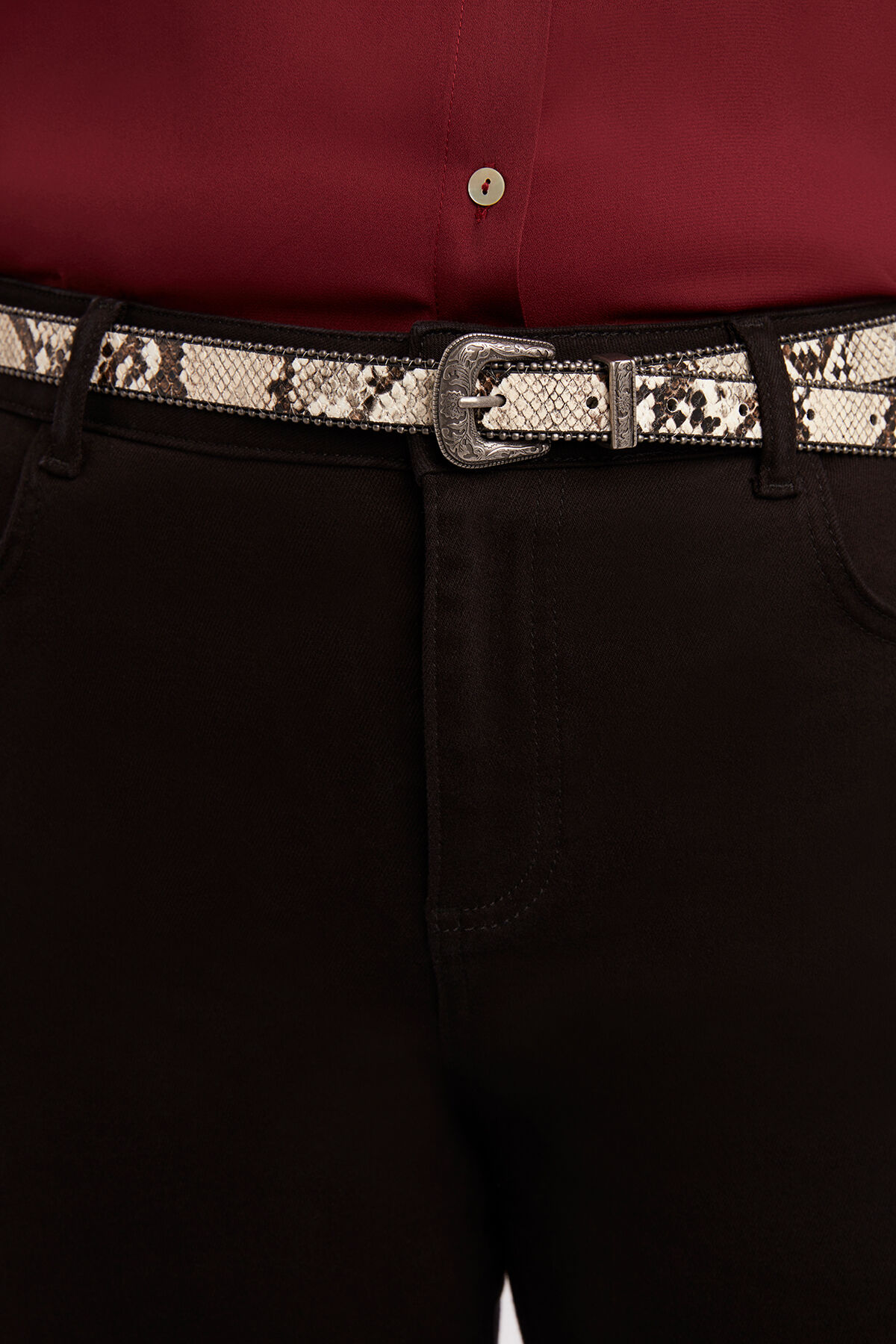 Ceinture &agrave; imprim&eacute; serpent image number 1