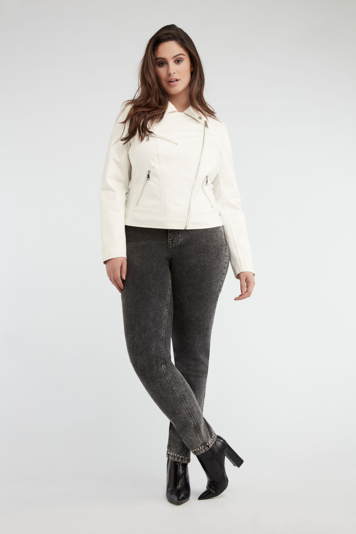 Veste style motard en similicuir image number 3