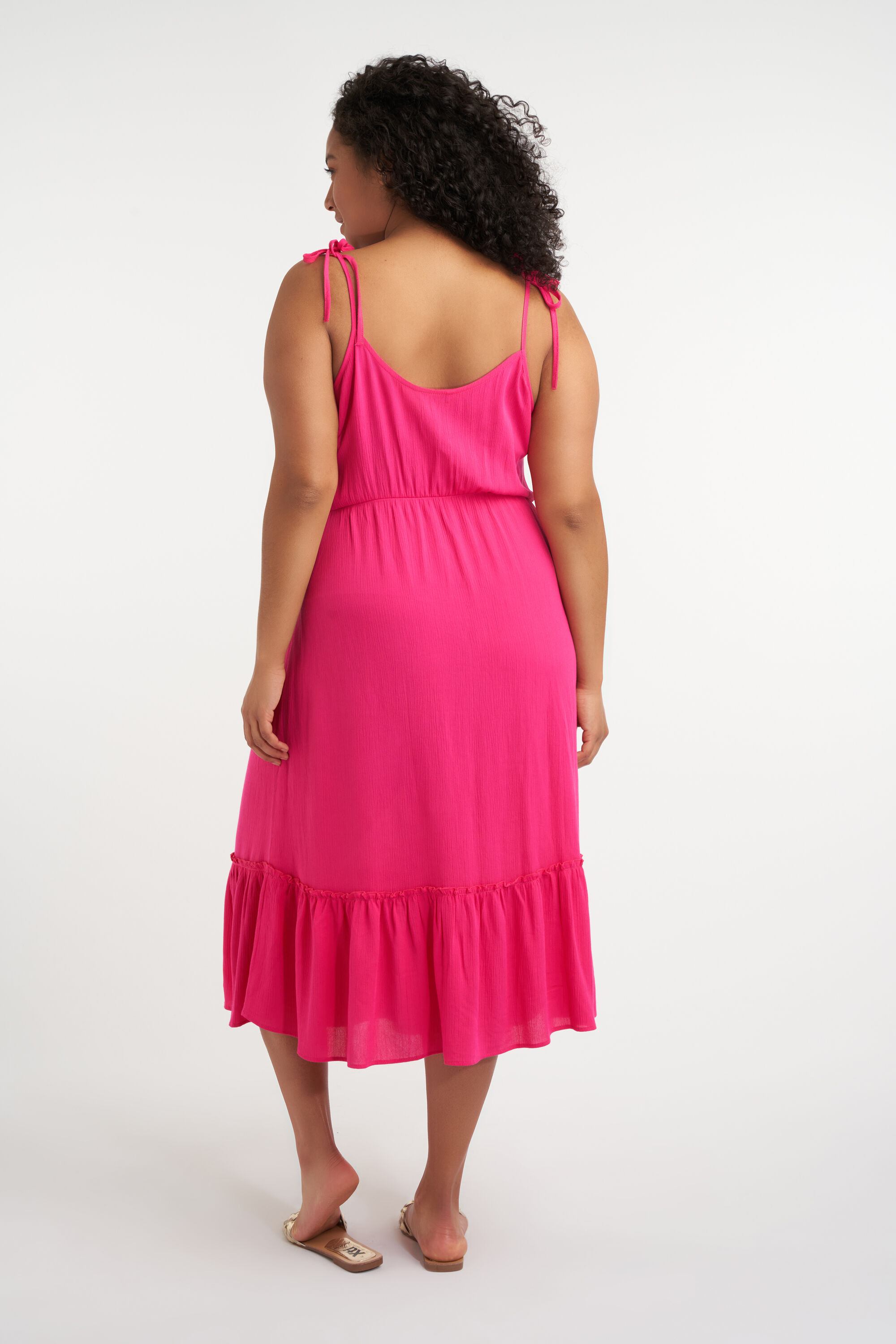 Robe midi avec bretelles nou&eacute;es  image number 3