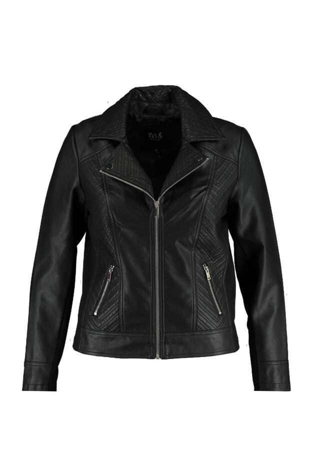 Veste motard en simili cuir image number 1