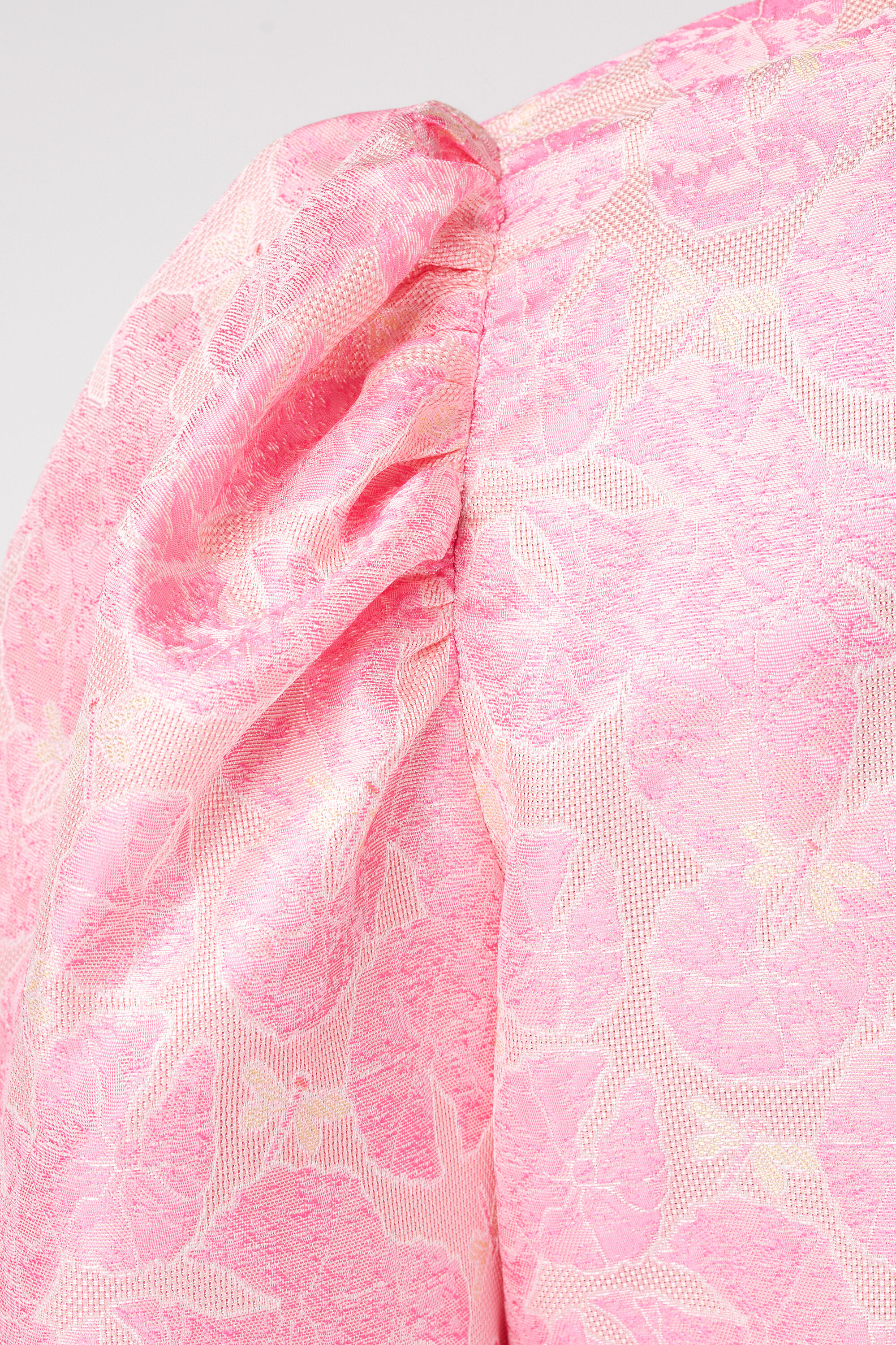 Blouse jacquard &agrave; imprim&eacute; floral image number 6