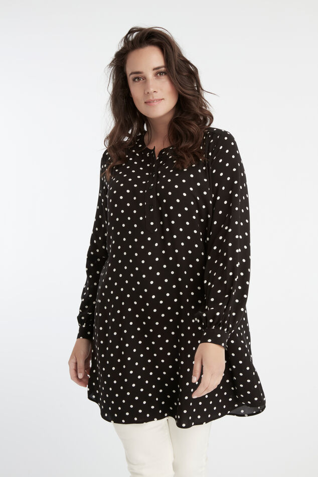 Chemisier tunique à pois image number 0