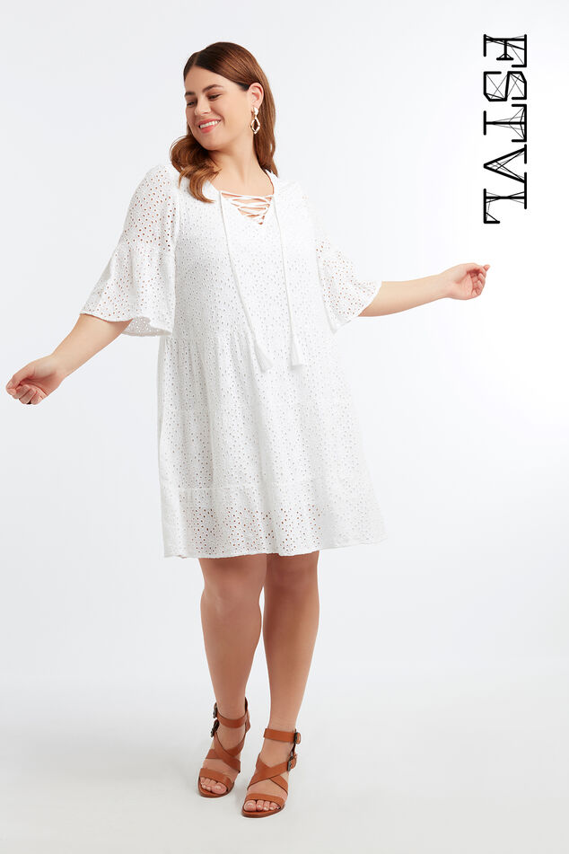 Robe tunique avec broderie image number 0