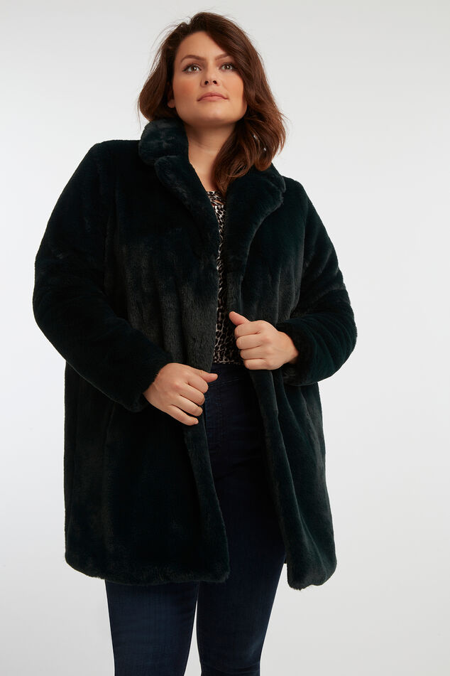 Manteau en fausse fourrure image number 3