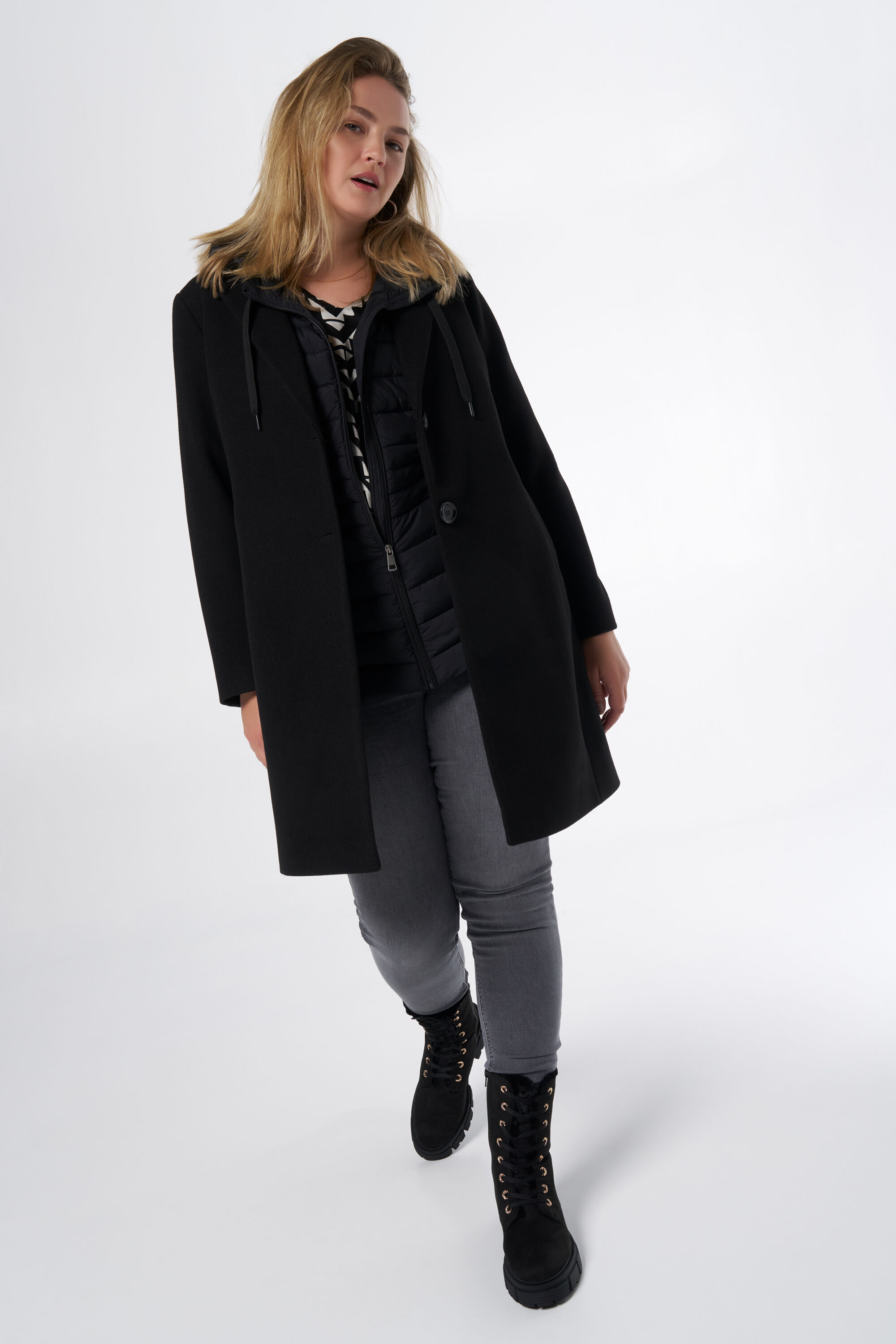 Manteau avec fermeture &agrave; boutons image number 5