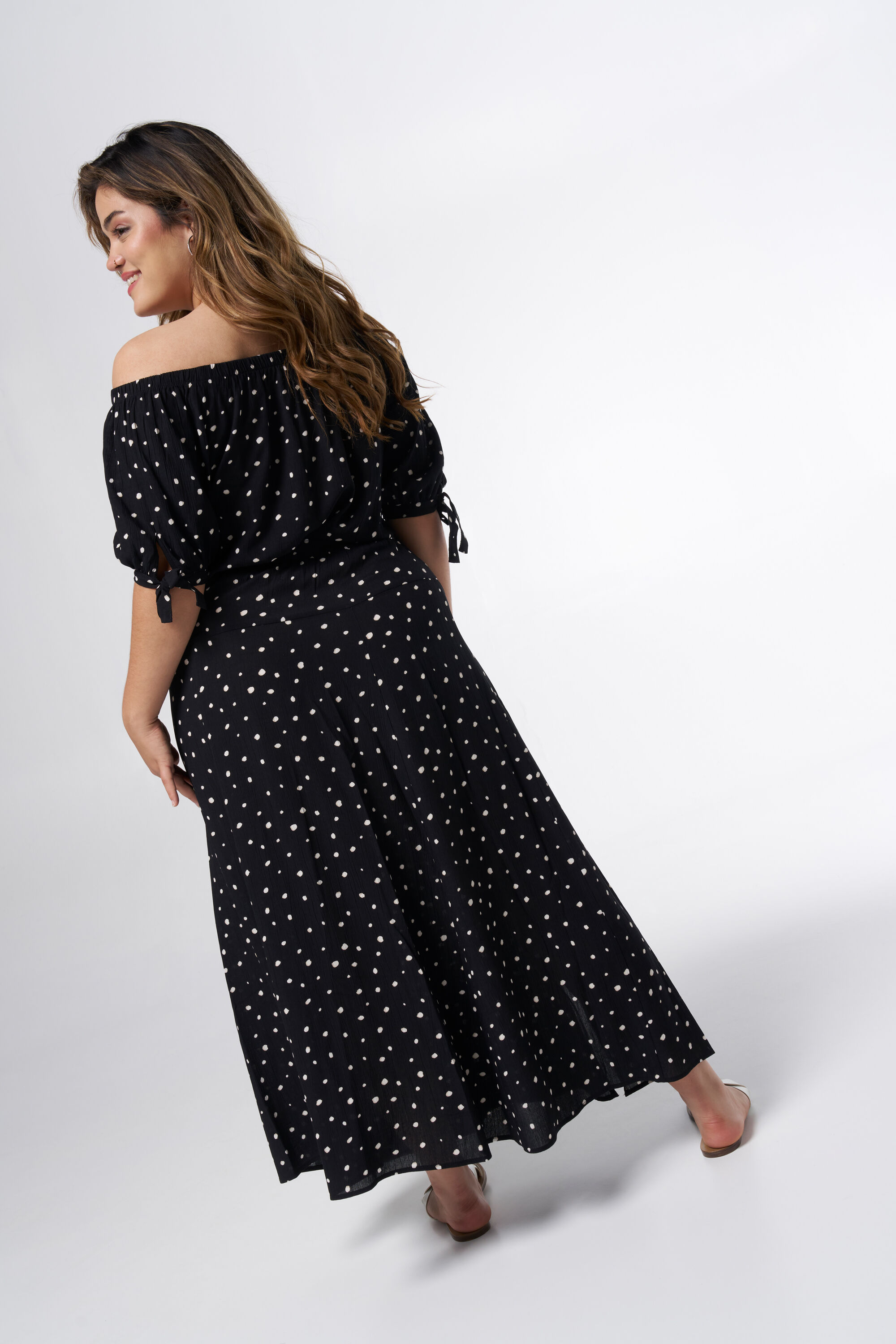 Jupe midi avec fente image number 3