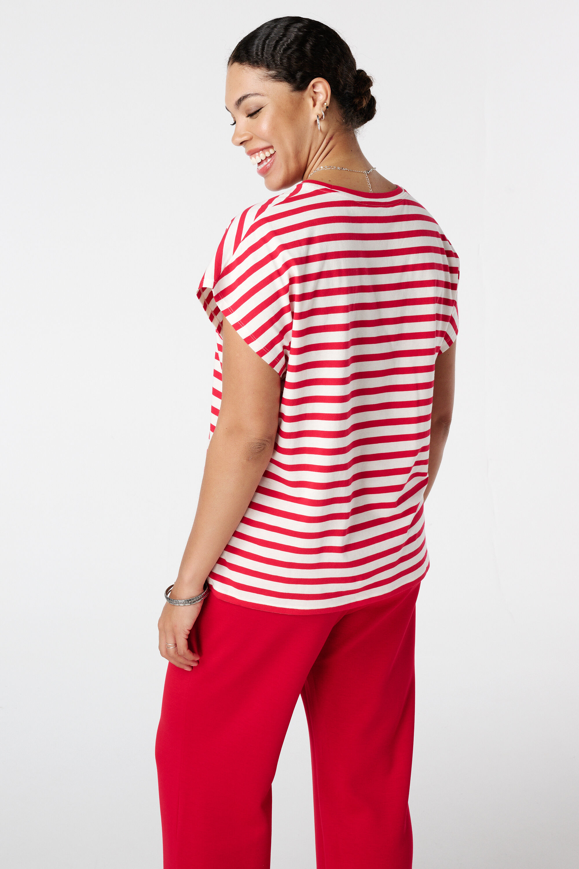 T-shirt ray&eacute; &agrave; imprim&eacute; image number 3