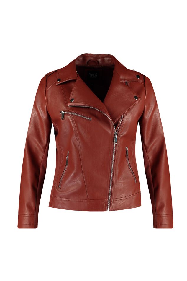 Veste style motard en similicuir image number 1