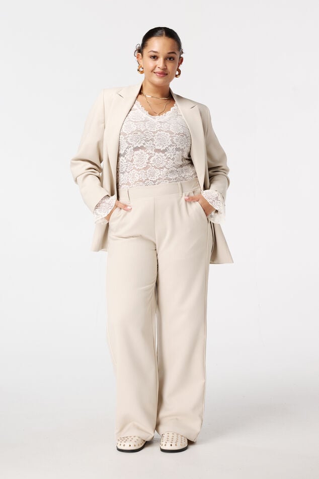 Pantalon large à rayures latérales image number 0