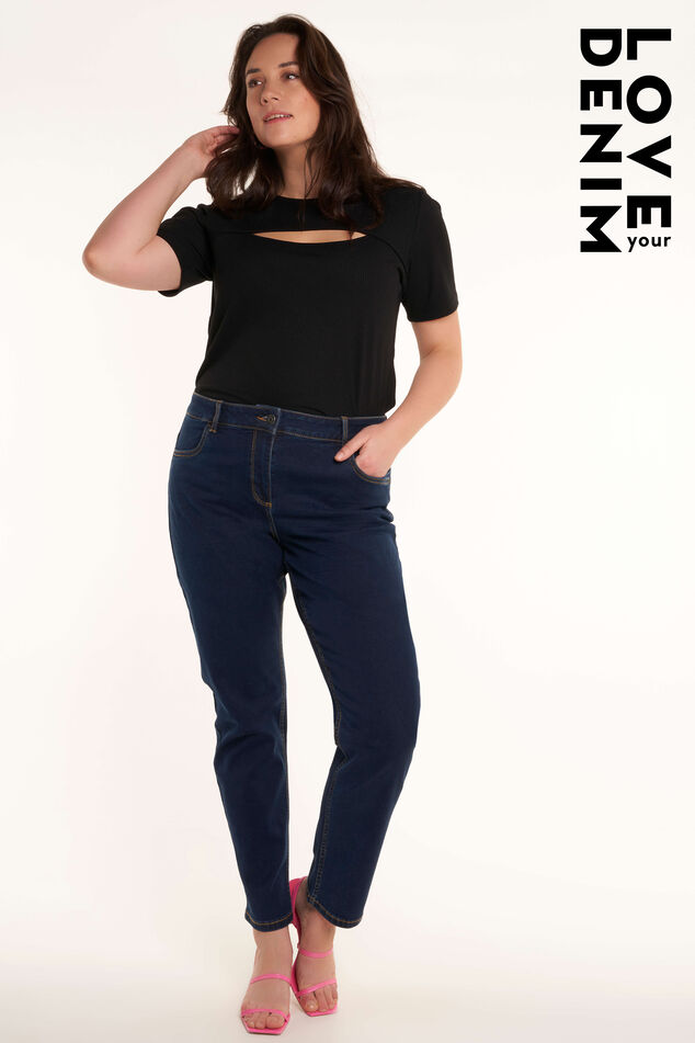 Jean à jambes amples ROSE image number 0