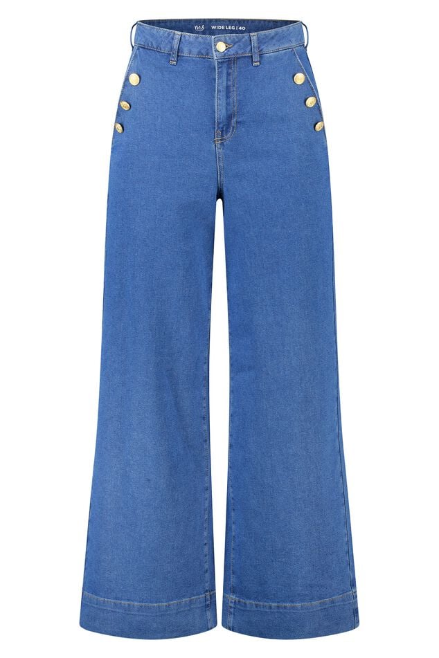 Le pantalon ballon écourté denim léger | Icône | Taille haute Le pantalon ballon écourté denim léger | Icône | Taille haute