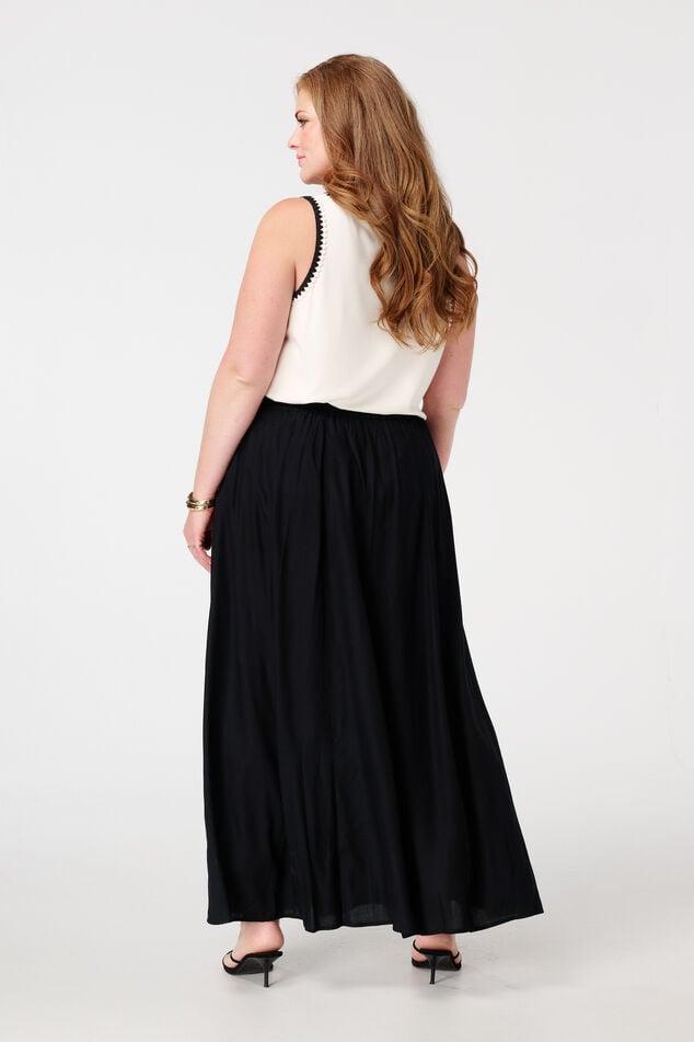 Jupe maxi à taille élastique image number 3