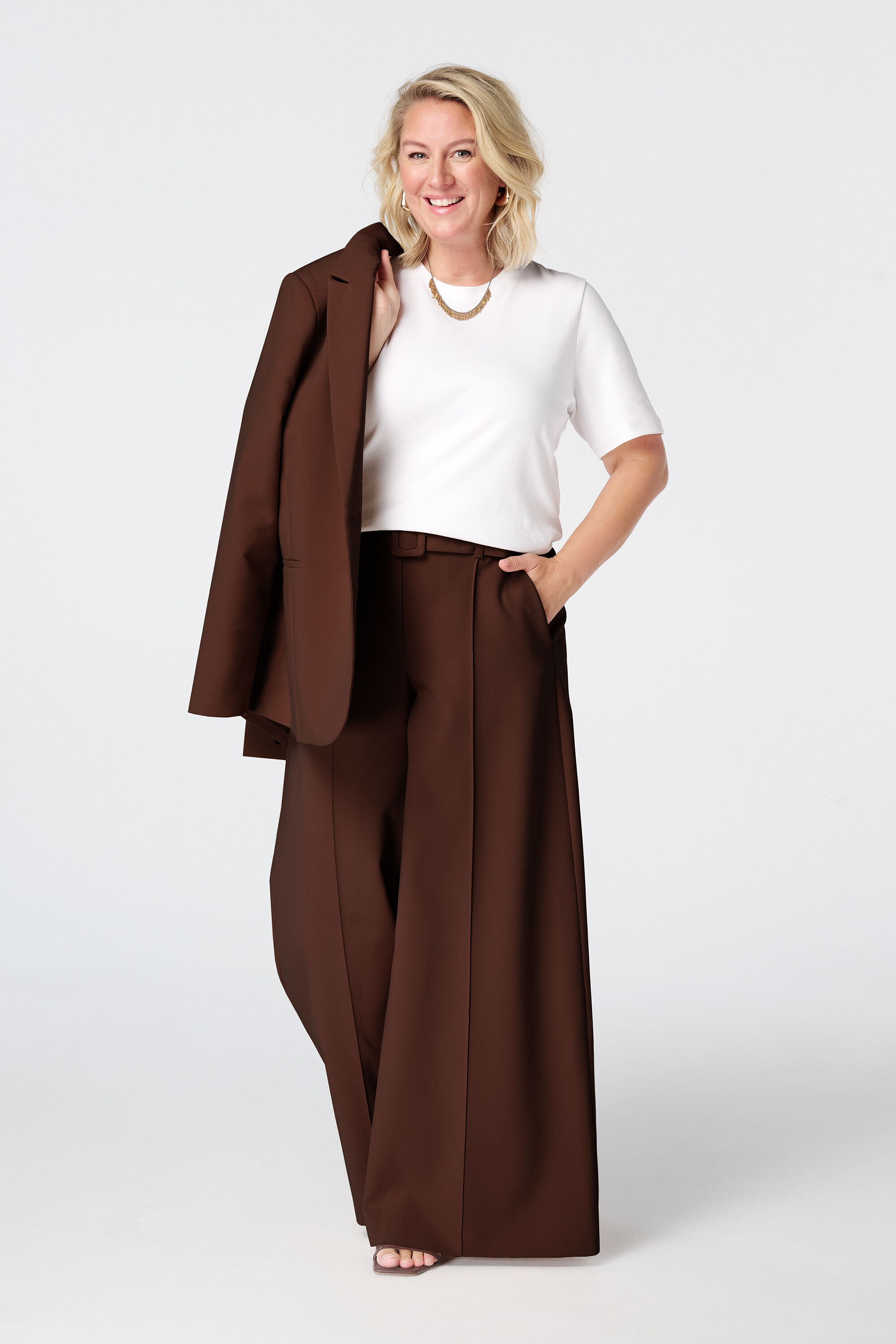 Pantalon large avec ceinture