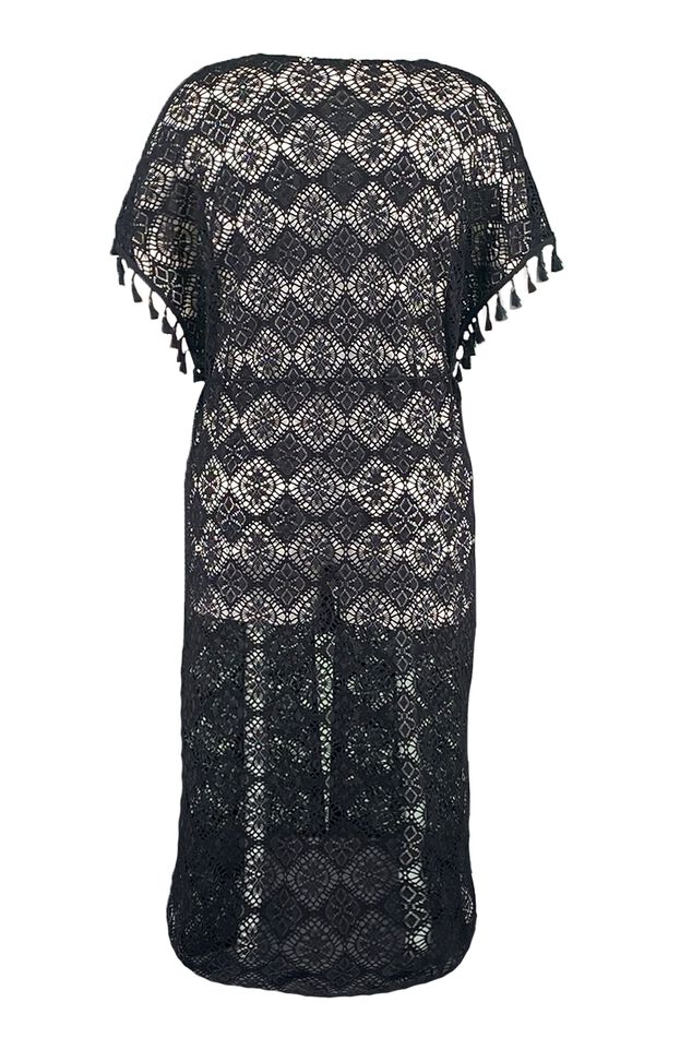 Long caftan en dentelle image number 2