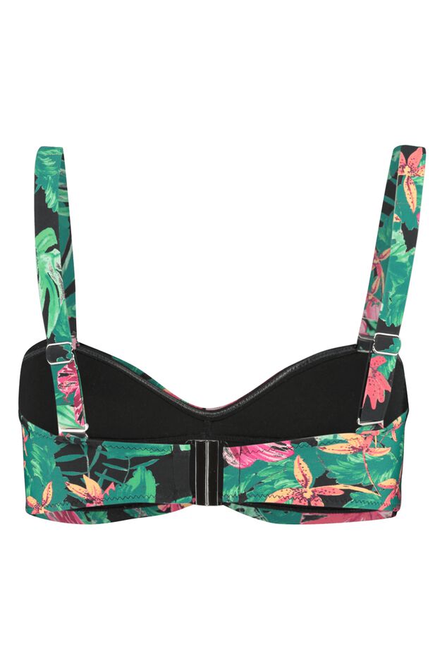 Haut de bikini bandeau avec imprimé  image number 2