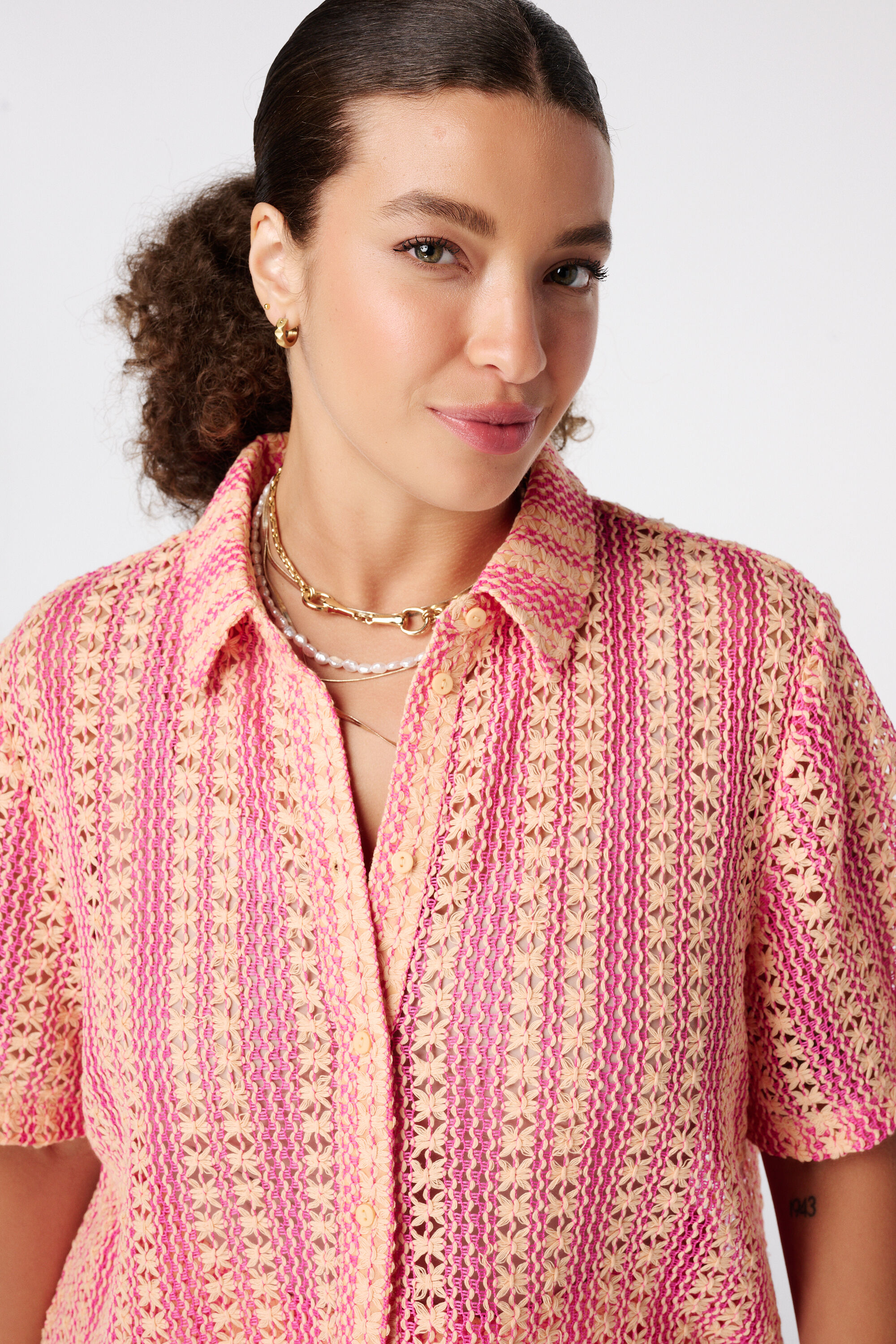 Top polo en crochet image number 4