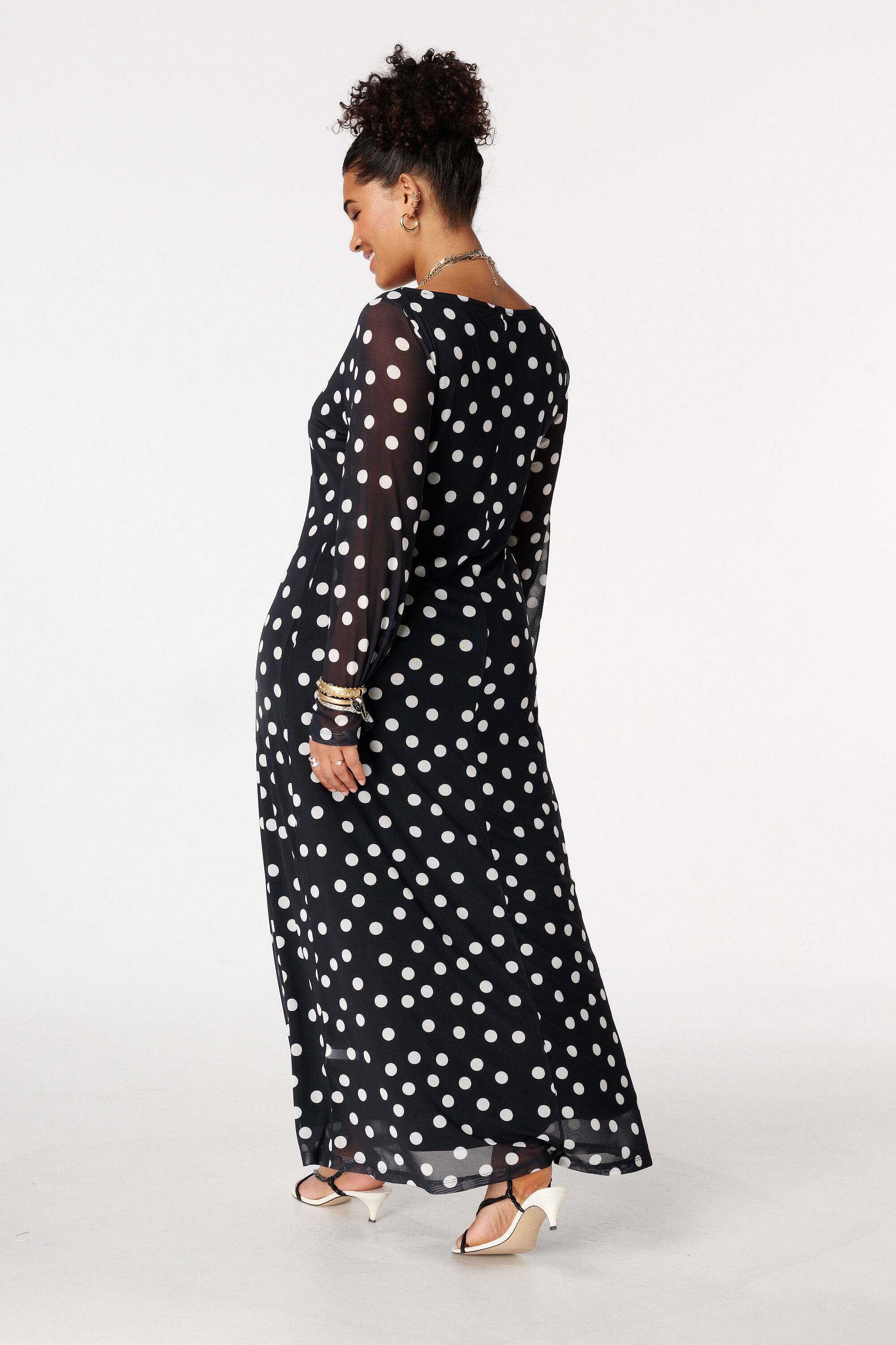 Robe maxi en mesh image number 3