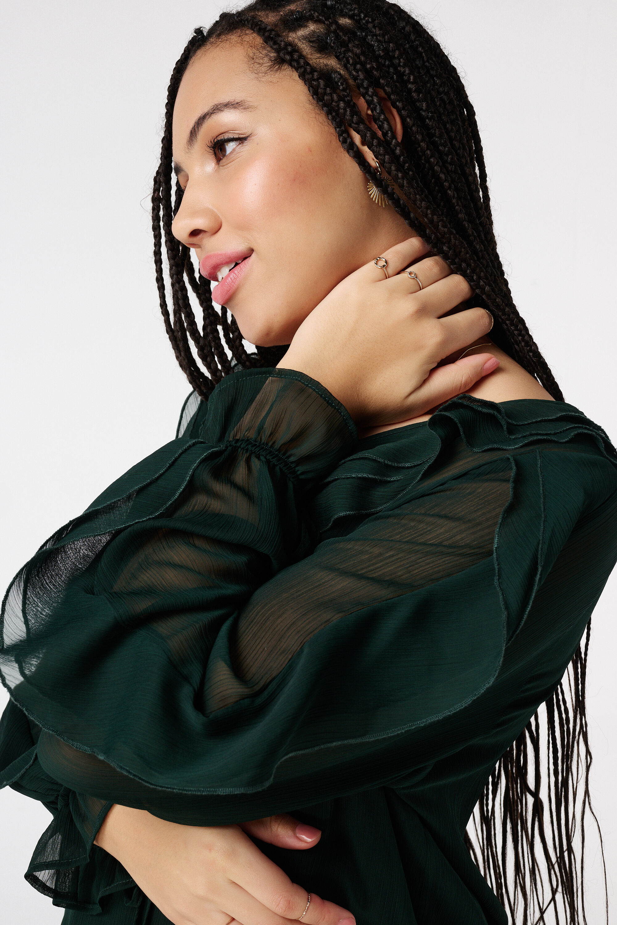 Chemisier &agrave; volants image number 4