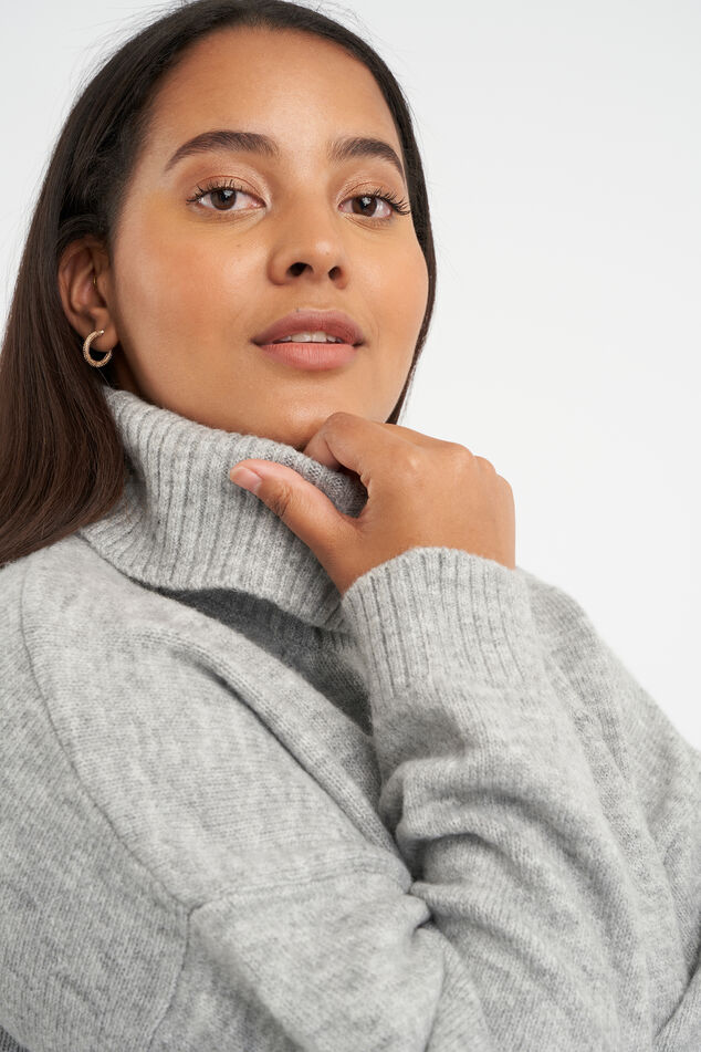 Robe en maille avec col roulé    image number 6