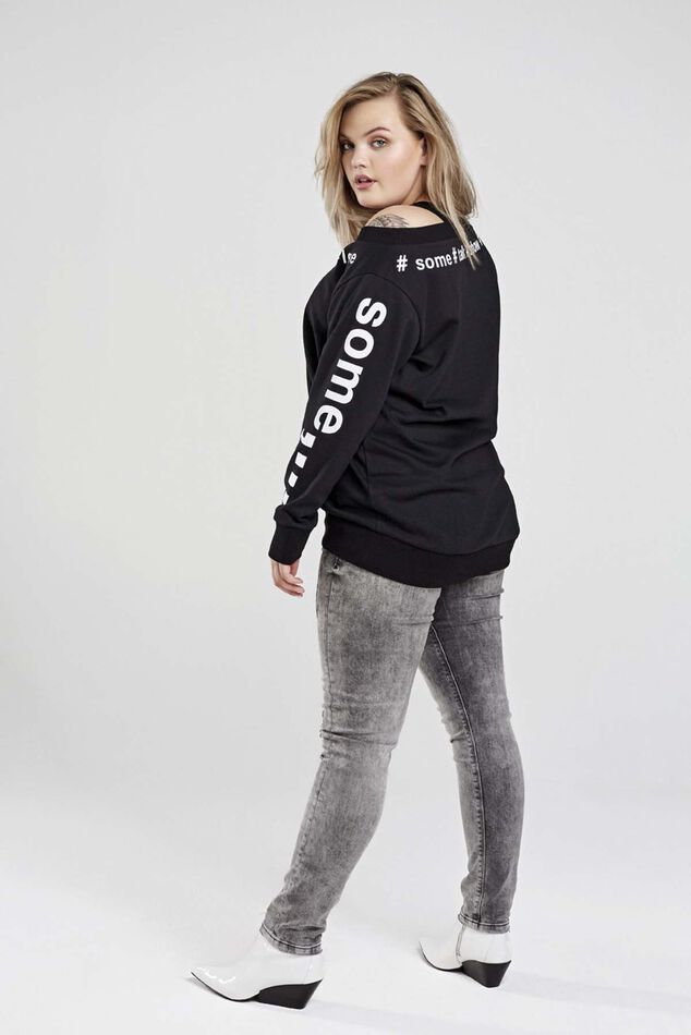 Sweat avec texte imprimé image number 3