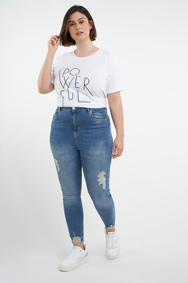 Jeans avec déchirures image number 0