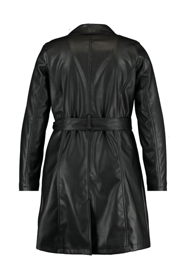 Veste en cuir PU avec ceinture image number 2