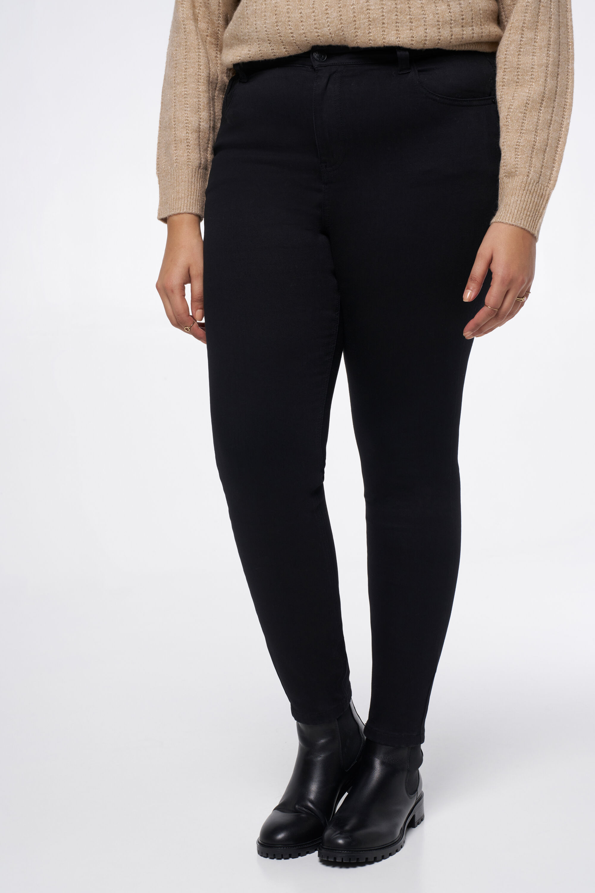 Jean skinny taille haute CHERRY image number 5