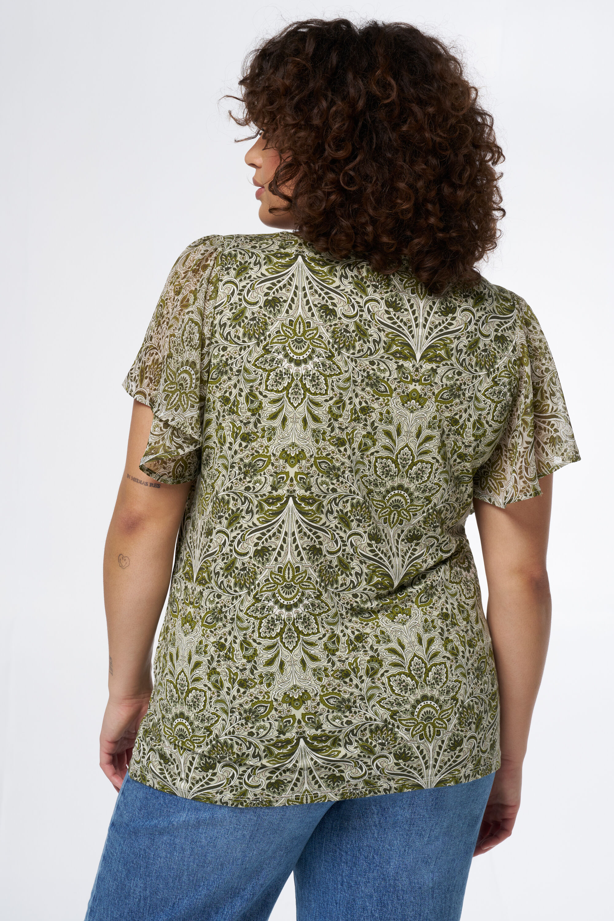 Haut &agrave; imprim&eacute; floral image number 3