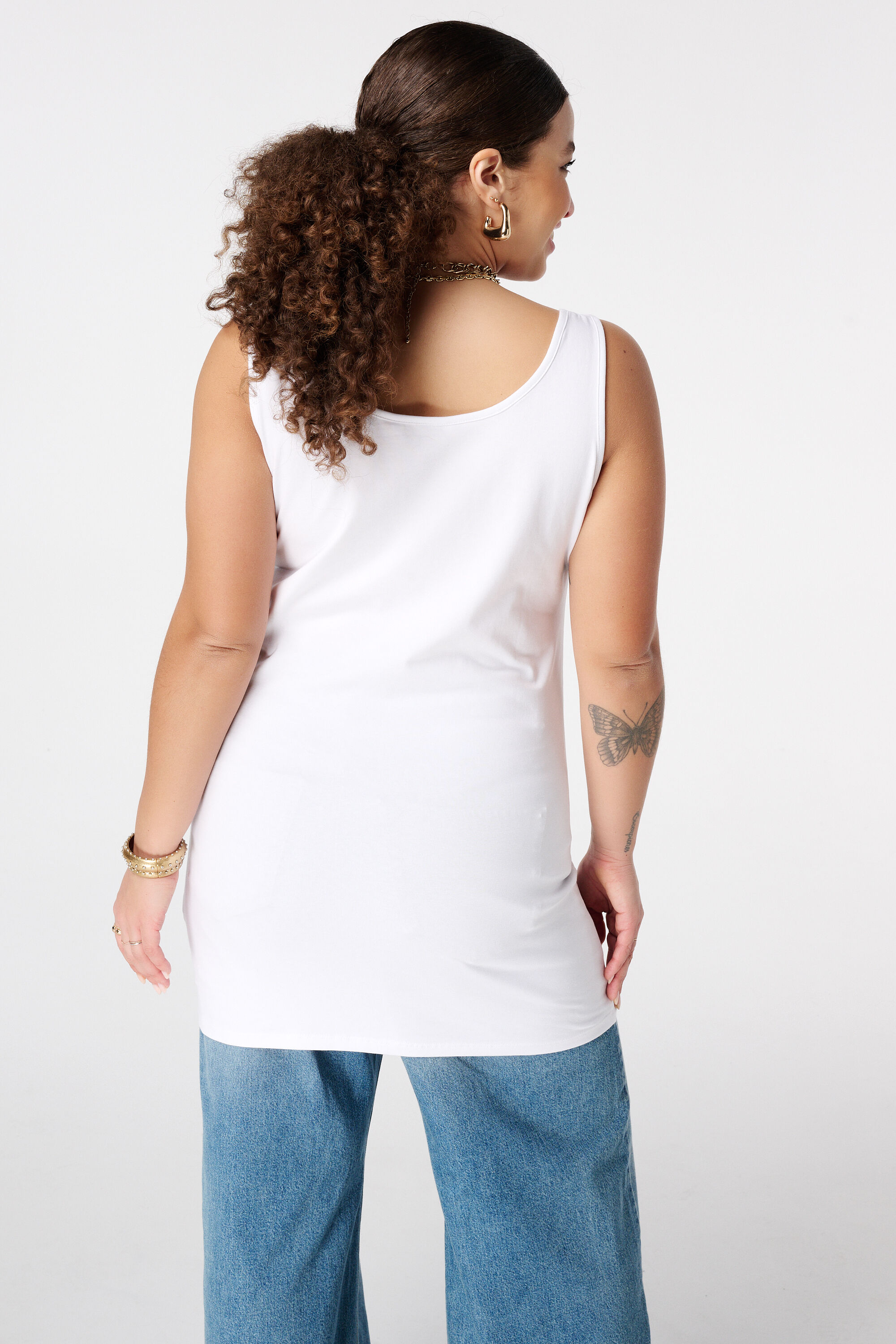 D&eacute;bardeur extra long en coton image number 3