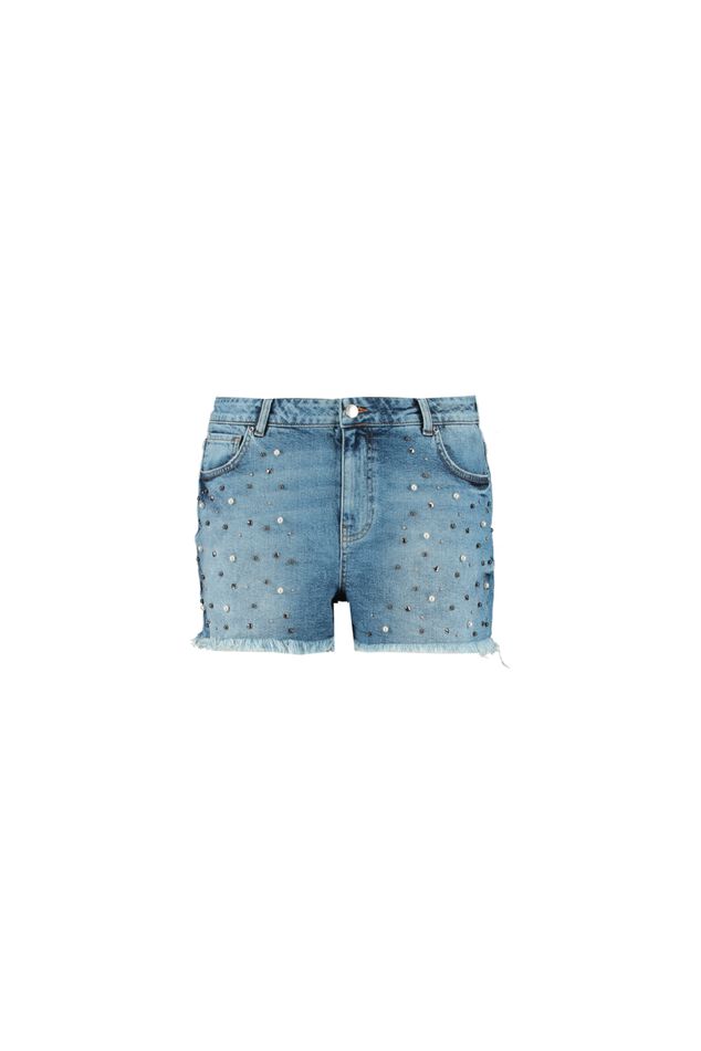 Short en denim avec clous image number 1