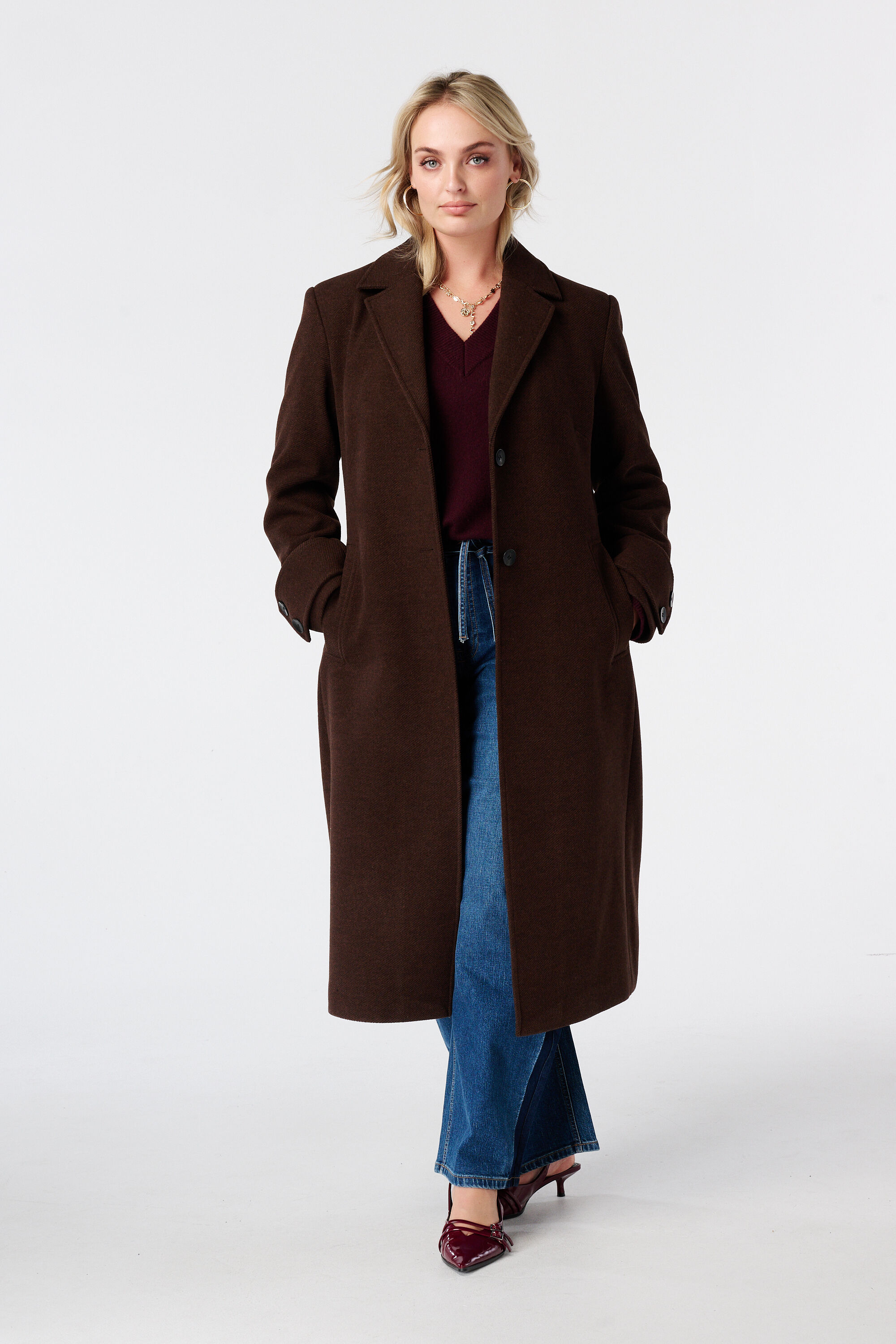 Manteau &agrave; fermeture boutonn&eacute;e