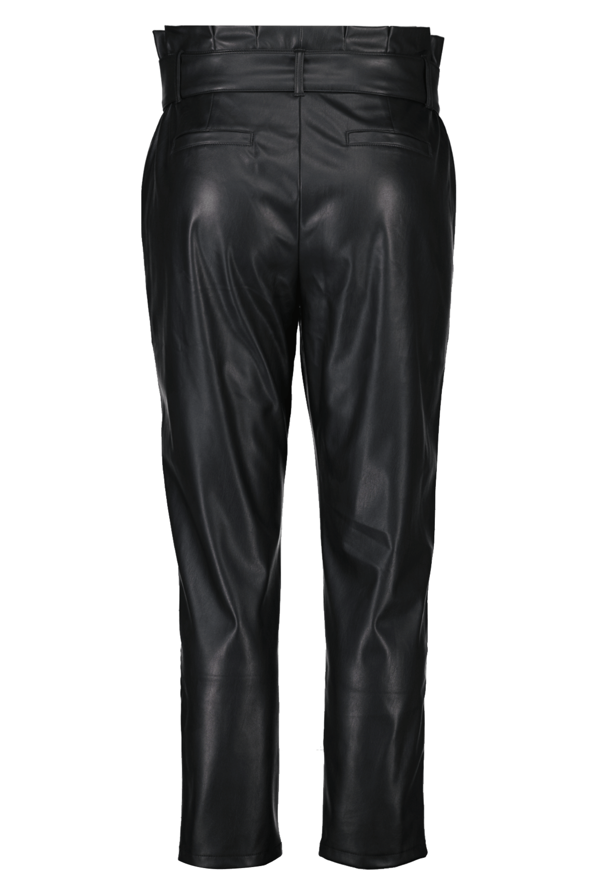 Pantalon en simili-cuir avec ceinture image number 3