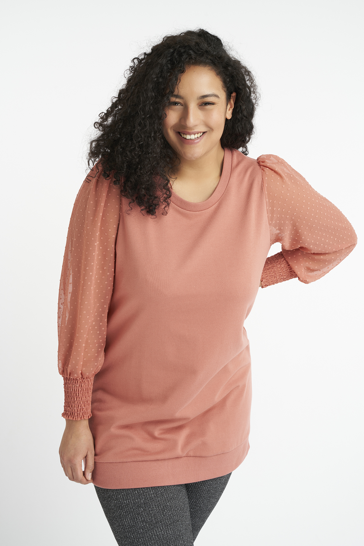 MISSGUIDED Haut de réservoir semi-transparent boutonné