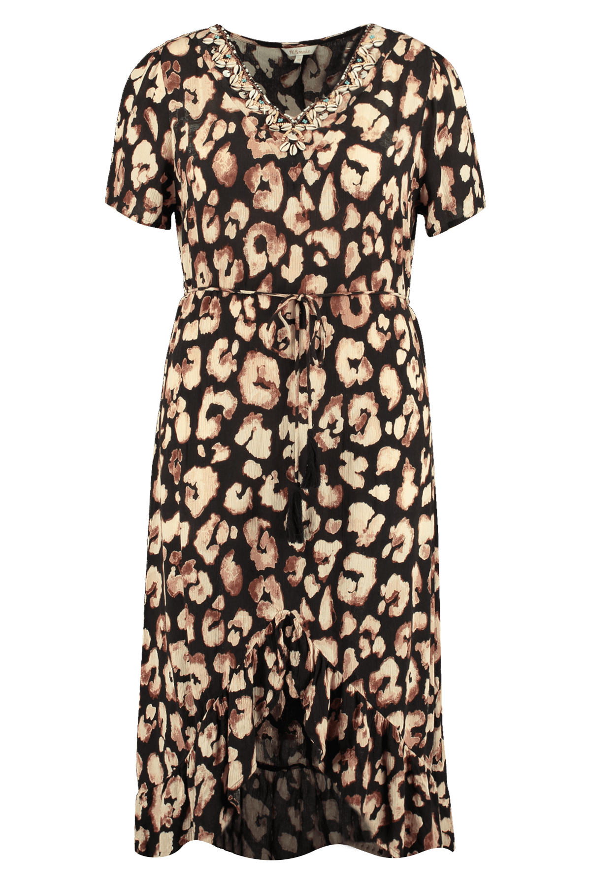 Robe longue à imprimé léopardé image number null