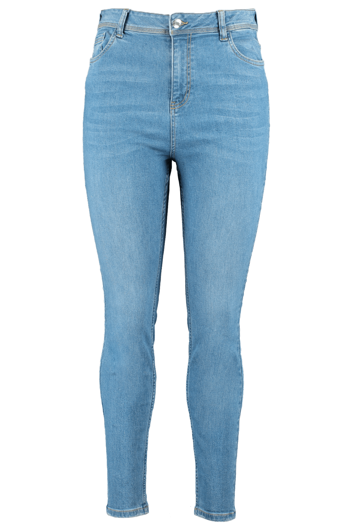 Stonewash Denim Jean Moulant Taille Haute Cherry à Ms Mode®