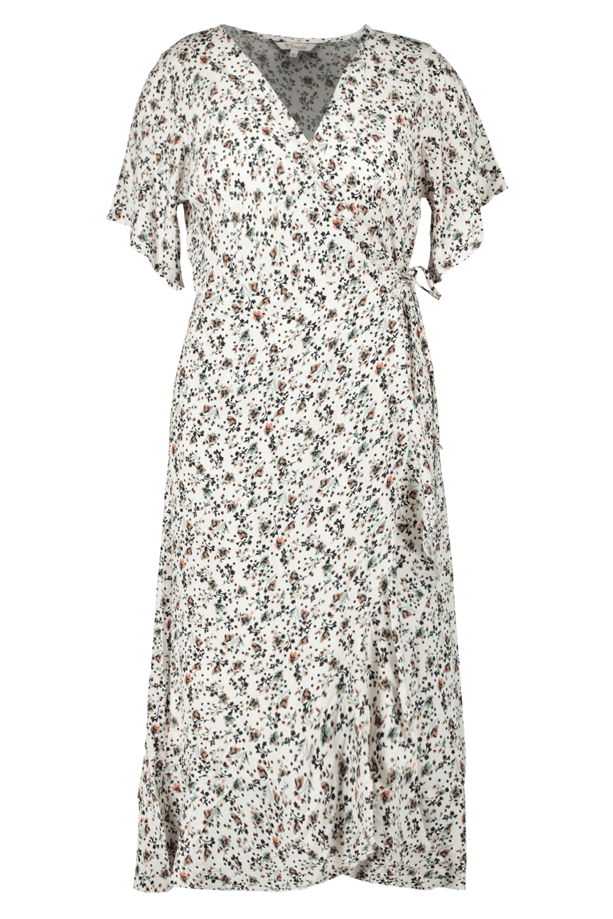 Longue robe portefeuille à imprimé floral image number 1
