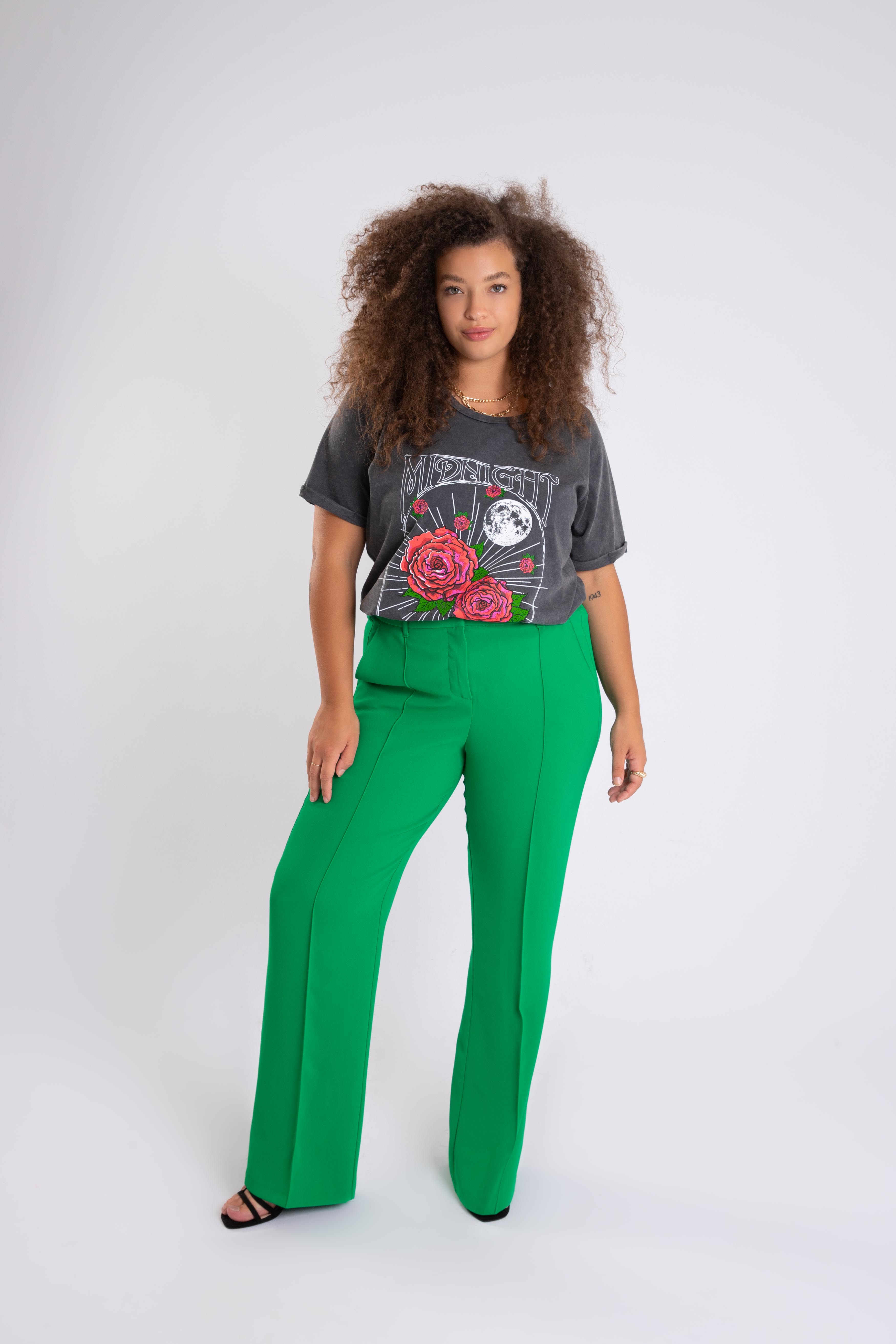 Pantalons Élégants avec Jambes Larges et Motifs main image 1