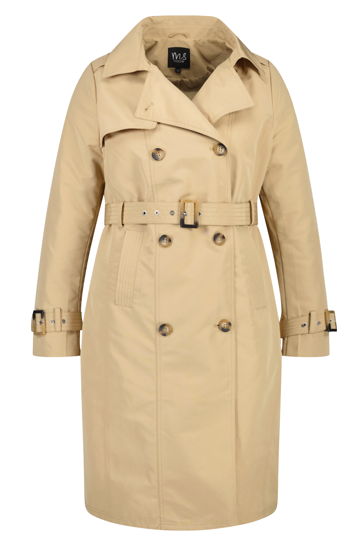 Trench-coat avec une ceinture  image number 1
